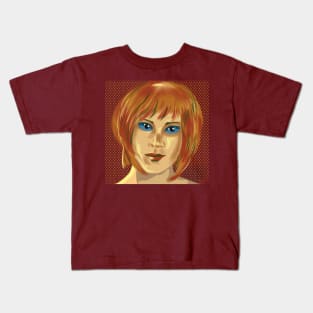 orange girl Kids T-Shirt